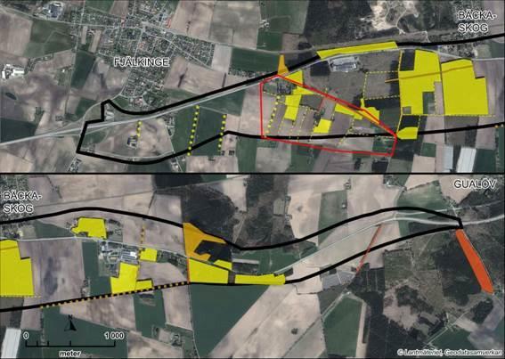 3.7.2. Naturmiljö Inom utredningsområdet finns ett antal naturmiljöer som är värdefulla från ett mer lokalt perspektiv, genom att de skapar variation och mångfald i det jordbruksdominerade landskapet.