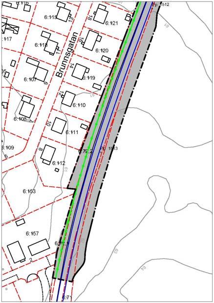 Trafikområde järnväg Markanvändningen Tj Trafikområde järnväg motsvaras av mark som järnvägsplanen för Söderåsbanan, Nya mötesstationer i Kågeröd och Svalöv tar i anspråk och som där betecknas Ny
