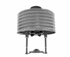 Modell G5 28 Standardtäckning, Dold Hängande Sprinkler SIN RA3411 Gängor: 1/ 2" NPT eller ISO 7 1 R 1 / 2 Nominell K faktor: 2,8 (40 metrisk) Max.