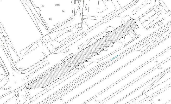 ra01s, 1321, 2002-09-01 H Västtrafik erum Resecentrum Geteknisk utredning för prgramhandling PM Geteknik Bagges trg Planerat läge erum Resecentrum Götebrg 2012-06-15 SWECO Geteknik, Götebrg