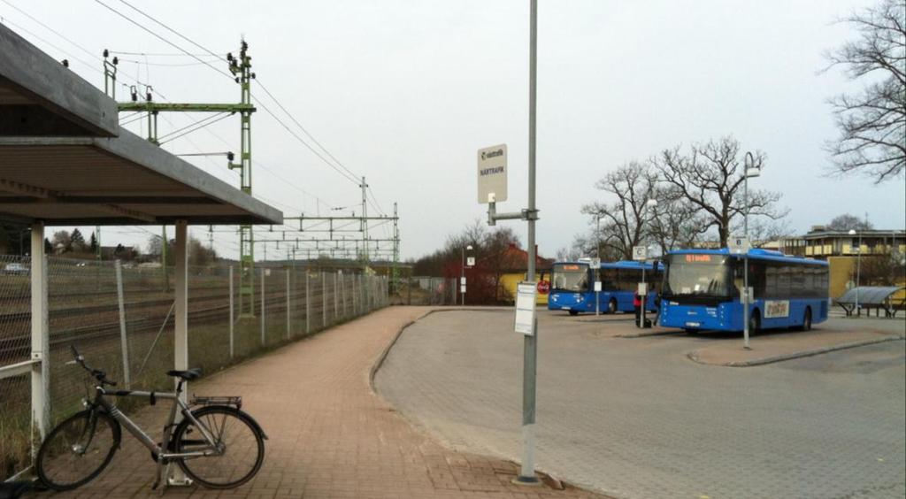 H Figur 3 Befintlig busstatin i mrådets centrala ch östra delar. Ftriktning mt sydväst.