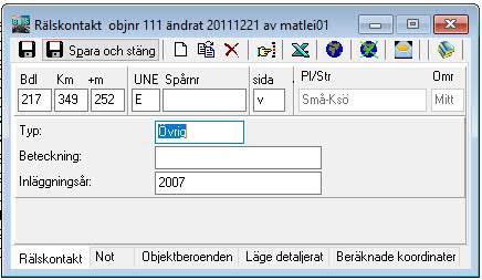 Sida 3 Förändringar av objekttyper, forts Objekttyp