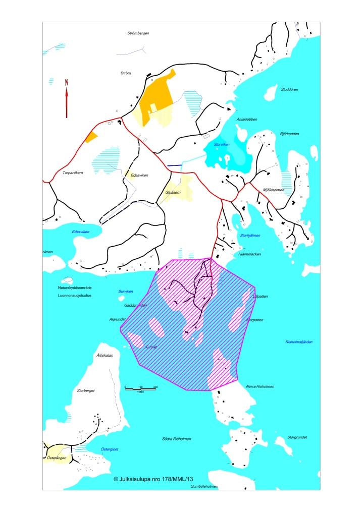 Arkitekturum, Kurudden ranta-asemakaava Elinympäristöselvitys 2012 1.3.2013 Kuva 1 Kuruddenin selvitysalueen sijainti.