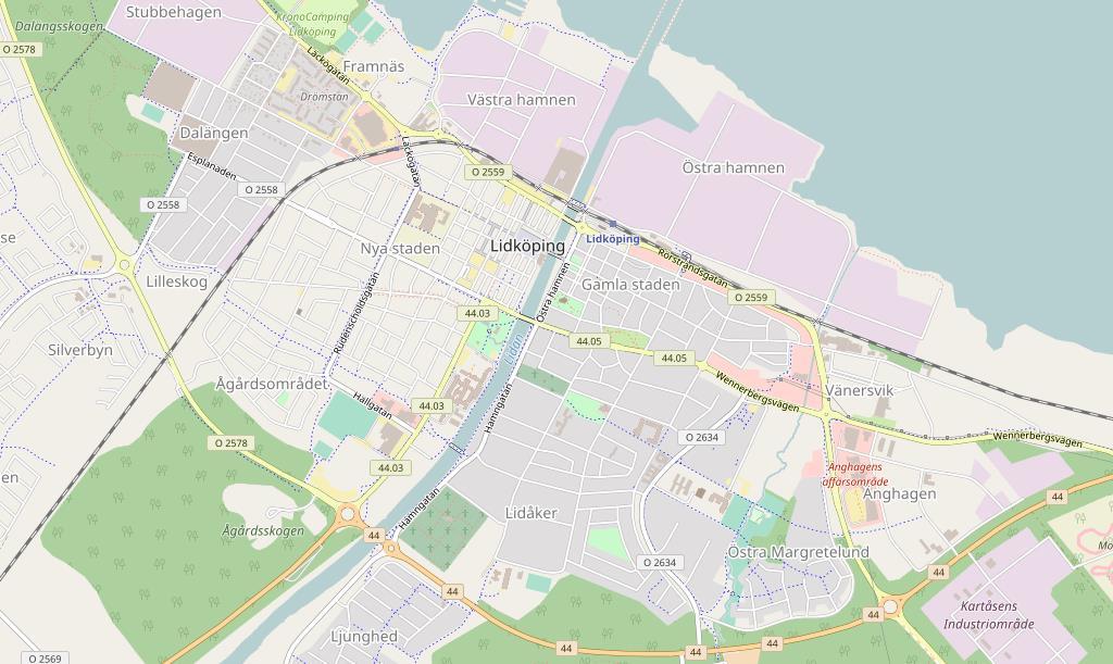 Papegojan 51 2(11) Figur 1. Undersökningsområdets läge i Lidköping. OpenStreetMaps bidragsgivare 2.