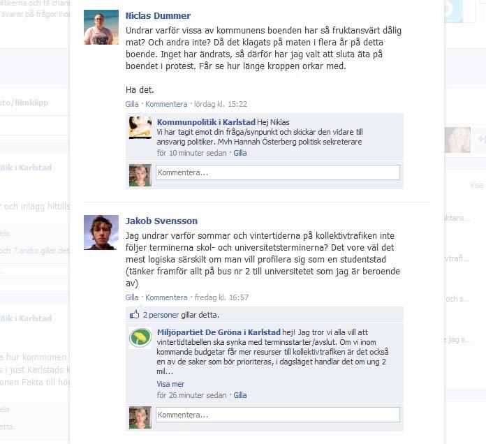 sid 4 (14) Öppnandet av sidan gjordes genom att publicera den första statusuppdateringen.