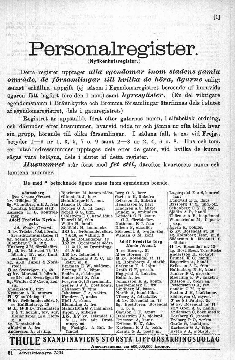 a Personalregister. (Nyfikenhetsregister.