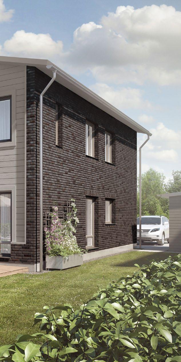 FASADER VILLA KAMOMILL ENTRÉFASAD MOT ÖSTER FASAD MOT NORR