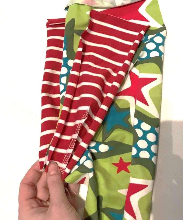 räta och lägg ena framstycket