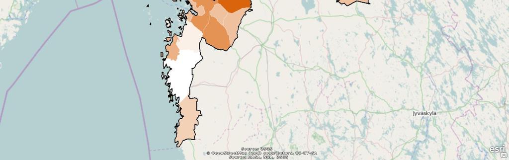 Antalet arbetslösa var i slutet av april 8 866, vilket är 532 fler än för ett år sedan. Arbetslösheten ökade med 6 procent jämfört med förra året, när motsvarande siffra i hela landet var 10 procent.