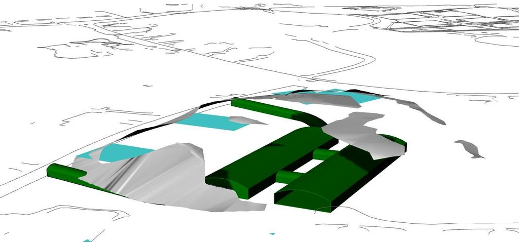 bult och betong. Som inklädnad föreslås kontinuerlig tunnelduk (för nedanstående mängdning har tunnelduk antagits för både bergrum och tunnlar). 4.
