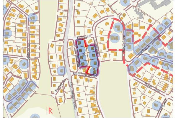 De flesta av byggnaderna förhållandevis välbevarade och har ett flertal ursprungliga detaljer såsom fasadpaneler, äldre spröjsade fönster samt ytterdörrar.