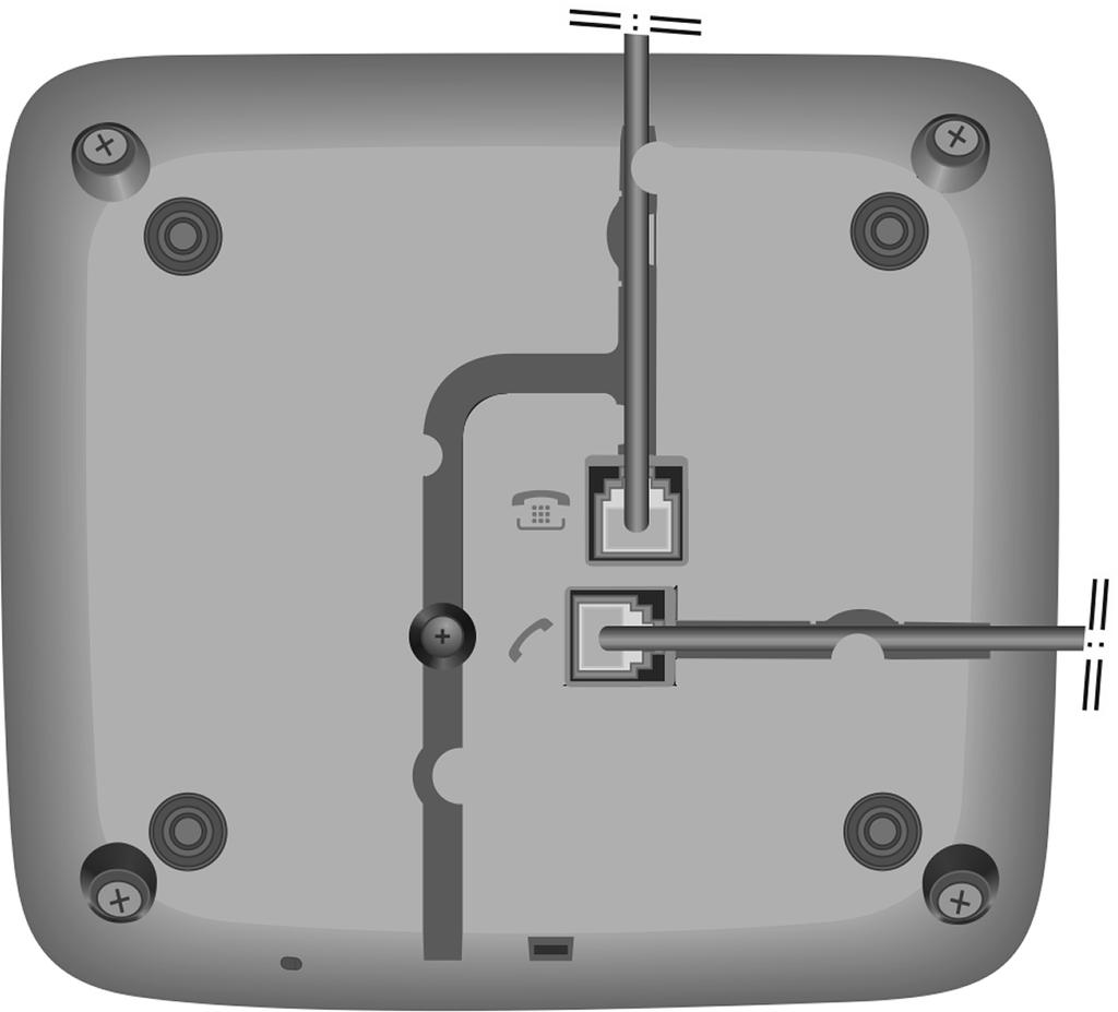 Ansluta telefonen 2 Anslut telefonanslutningen () till telefonuttaget. Använd den medföljande telefonkabeln. I vissa länder kan du behöva använda en telefonadapter.