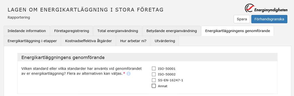 Datum 19 (39) 5 Energikartläggningens genomförande 5.1 Energikartläggningens genomförande Under den här rubriken ska uppgifter om hur energikartläggningen har genomförts registreras. Se figur 20.