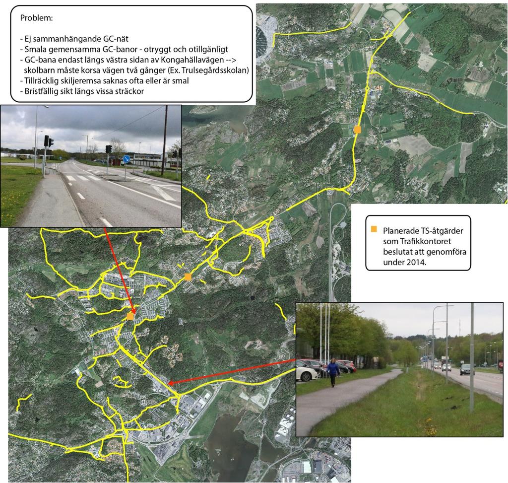 2.2 Gång- och cykeltrafik Möjligheterna att gå och cykla i området på ett tryggt, säkert och bekvämt sätt varierar.
