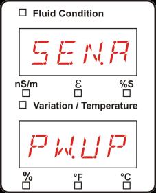 Konfigurering av SMU sensor A PowerUp-meny I kan PowerUp-menyn öppnas för den sensor som är ansluten till sensorgränssnitt A (CS1000 eller MCS1000).