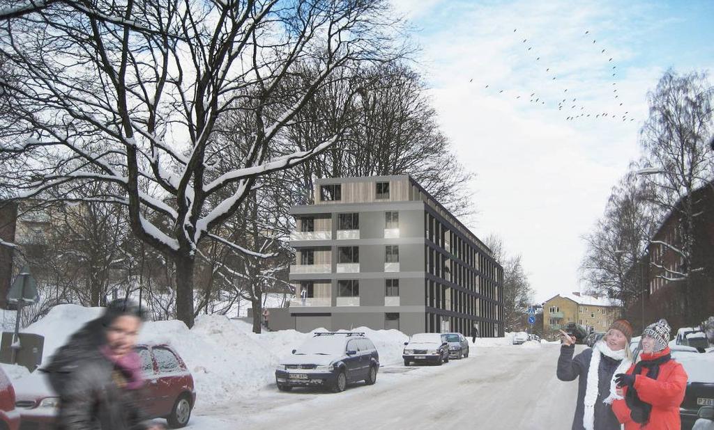 TJÄNSTEUTLÅTANDE SID 4 (8) Bostadshuset vid Skagersvägen sett från sydöst.