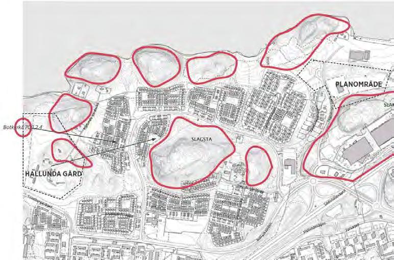 BOTKYRKA KOMMUN Samhällsbyggnadsförvaltningen Planenheten PLANBESKRIVNING 2018-04-24 15 [66] sbf/2017:247 Enstaka exemplar av blåsippa, liljekonvalj och gullviva observerades vid inventeringen.