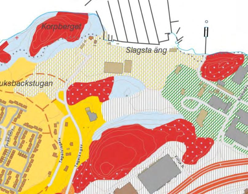 BOTKYRKA KOMMUN Samhällsbyggnadsförvaltningen Planenheten PLANBESKRIVNING 2018-04-24 25 [66] sbf/2017:247 Lokalklimat Planområdet är inte utpekat som ett svagvindsområde eller område med risk för
