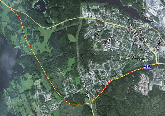 1.2 Kompletterande diagram, figurer eller kartbilder 1.3 Nuläge och brister Idagsläget skär rv 51 rakt igenom Finspångs tätort.