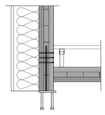 Lyftkraft [] 60 50 40 30 20 10 0 0-1 1-2 2-3 3-4 4-5 5-6 Plan Figur 34: Lyftkraften minskar uppåt i byggnaden då vind verkar mot kortsidan.