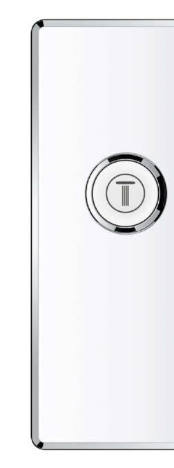GROHE SMARTCONTROL GROHE SMARTCONTROL FUNKTIONER I KORTHET Slank design, totalt utsprång på endast 43 mm, alla väggplattor har en tjocklek på endast 10 mm Alla väggplattor kan justeras i efterhand