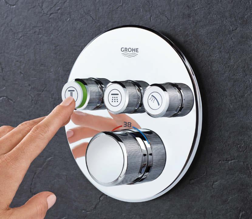 KOMPLETT SORTIMENT GROHE SMARTCONTROL RUND ELLER FYRKANTIG?