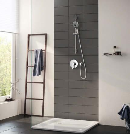 GROHE INBYGGD TEKNIK MER ÄN DU SER VID FÖRSTA ÖGONKASTET: FÖRDELARNA MED INBYGGD TEKNIK Plats det är något vi alla vill ha mer av, särskilt i duschen.
