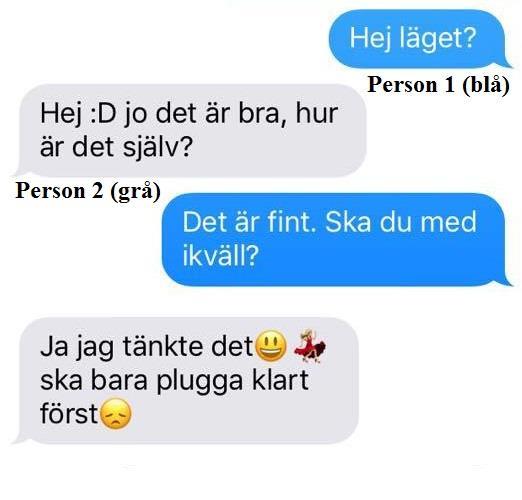 Det sista som redovisas ifrån konversation 2 är hur personerna motiverade val av kön och ålder i konversation.