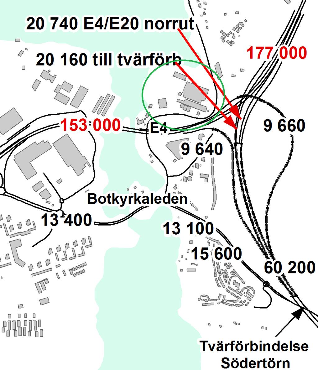 Trafiksiffror, andel tung trafik och skyltad hastighet har inhämtas från en av SLBanalys tidigare utredningar inom området [2] och har tagits fram av Ramböll AB på uppdrag av Trafikverket. Figur 2.