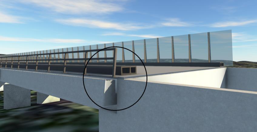 beroende på vad som vill uppnås med komponenten. Komponenter som inte behöver vara parameterstyrda i InfraWorks 360, i vårt fall våra broräcken och kabelrännor, kan vi exportera till.