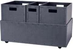 1275 kr Yttermått: L: 515 mm, B: 290 mm, H: 220 mm Stora insatserna: L: 365 mm, B: 265 mm, H: 310 mm Lilla insatsen: L: 265 mm,
