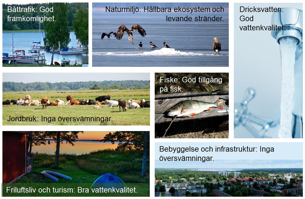 6.1 Intressen kring sjön Det finns inte så mycket bebyggelse i anslutning till Hjälmaren, markerna runt sjön består mest av jordbruksmark och lövskog.