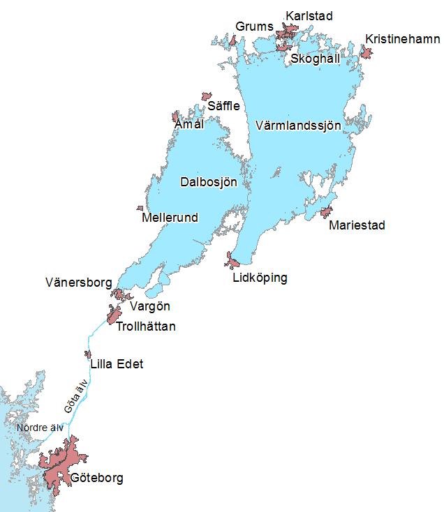 3 Vänern och Göta älv Vänern är Sveriges största sjö och Europas tredje största efter Ladoga och Onega i Ryssland.