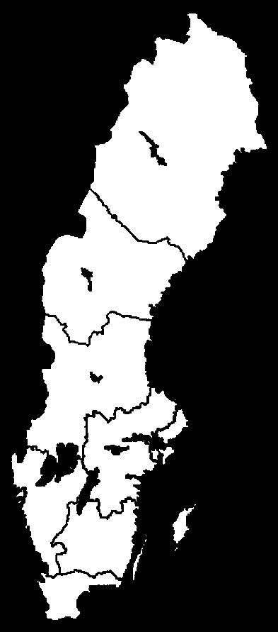 22 % Sydsverige 14% Mellanregionala 1% Övre Norrland 13 %