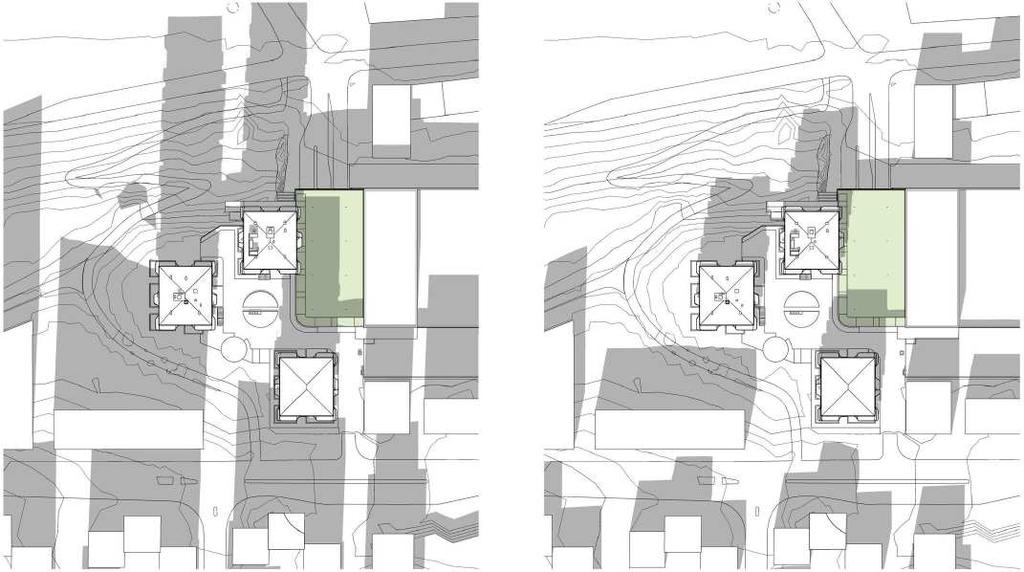 Ytan utökas i väster och minskas i söder, och blir sammantaget cirka 33 m 2 större än i detaljplan C419.