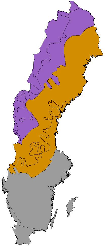 Nordlig boreal -Alpin -Arktisk-alpin -Nordligt boreal -Nordligt-sydligt boreal Om inventeringen Den första Riksskogstaxeringen genomfördes länsvis och redovisade data för hela landet blir därför ett