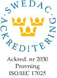 Sida 4 (4) T1625823 23SNZ0EHQD9 Utf 1 SWEDAC ackrediterat laboratorium (Reg.nr. 2030).