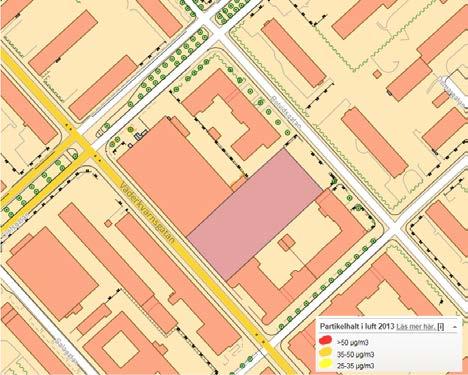 Buller Planområdet utsätts för buller från trafiken på Väderkvarnsgatan.