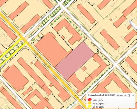 Enligt ändringarna av förordningen (2015:216) om trafikbuller vid bostadsbyggnader tillåts en bullernivå på 60 dba mot det tidigare 55 dba för bostöder större än 35 kvm.