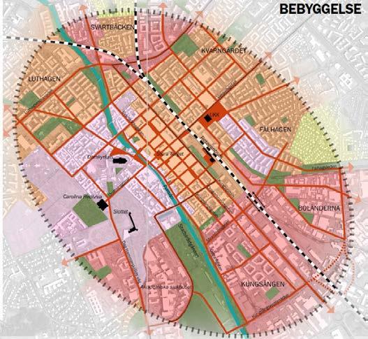 TIDIGARE STÄLLNINGSTAGANDEN Översiktsplan Planområdet är beläget inom Uppsala innerstad som enligt översiktsplanen bör växa med mer yta för verksamheter och bostäder.