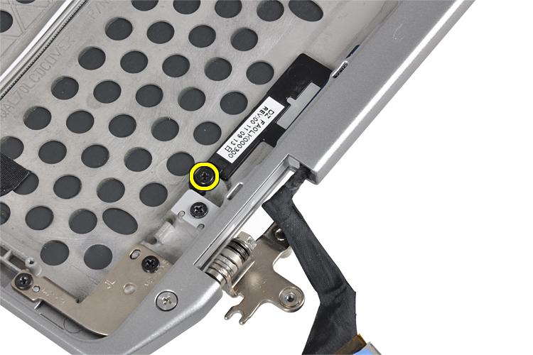 a) bildskärmsramen b) batteriet 5. Följ anvisningarna i När du har arbetat inuti datorn. Ta bort LED-kortet 1. Följ anvisningarna i Innan du arbetar inuti datorn. 2.