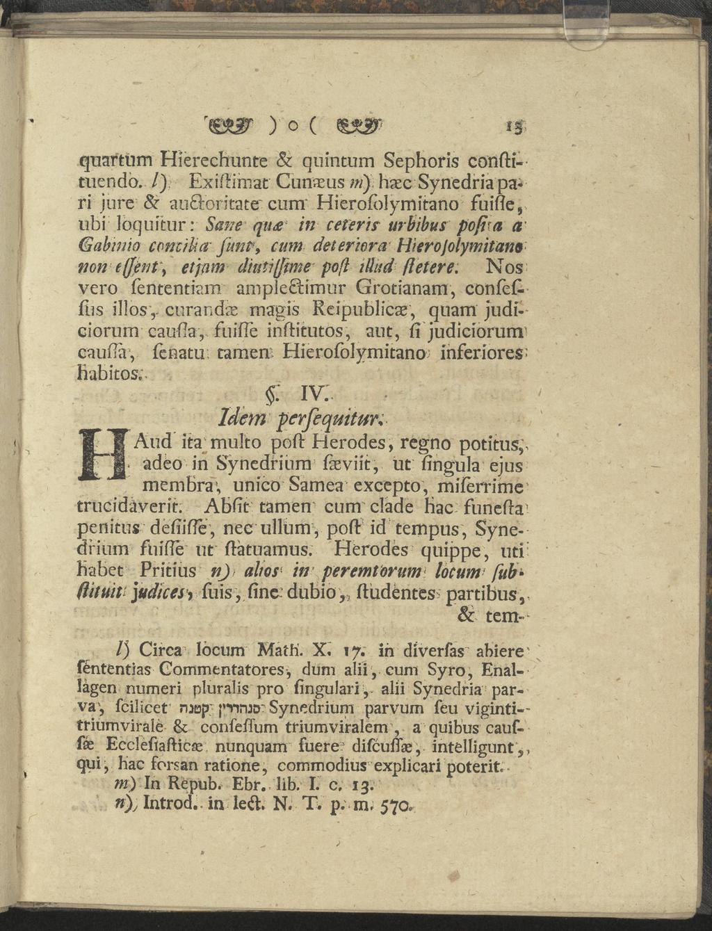) o ( quartum Hierechunte & quintum Sephoris conftituendo.