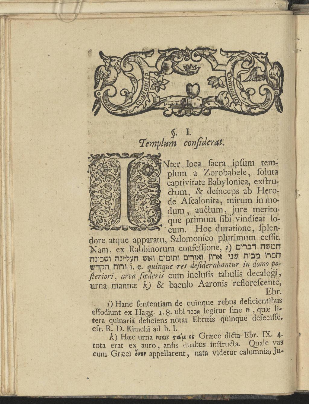 '?/>. I. 7emplum conßclerat.