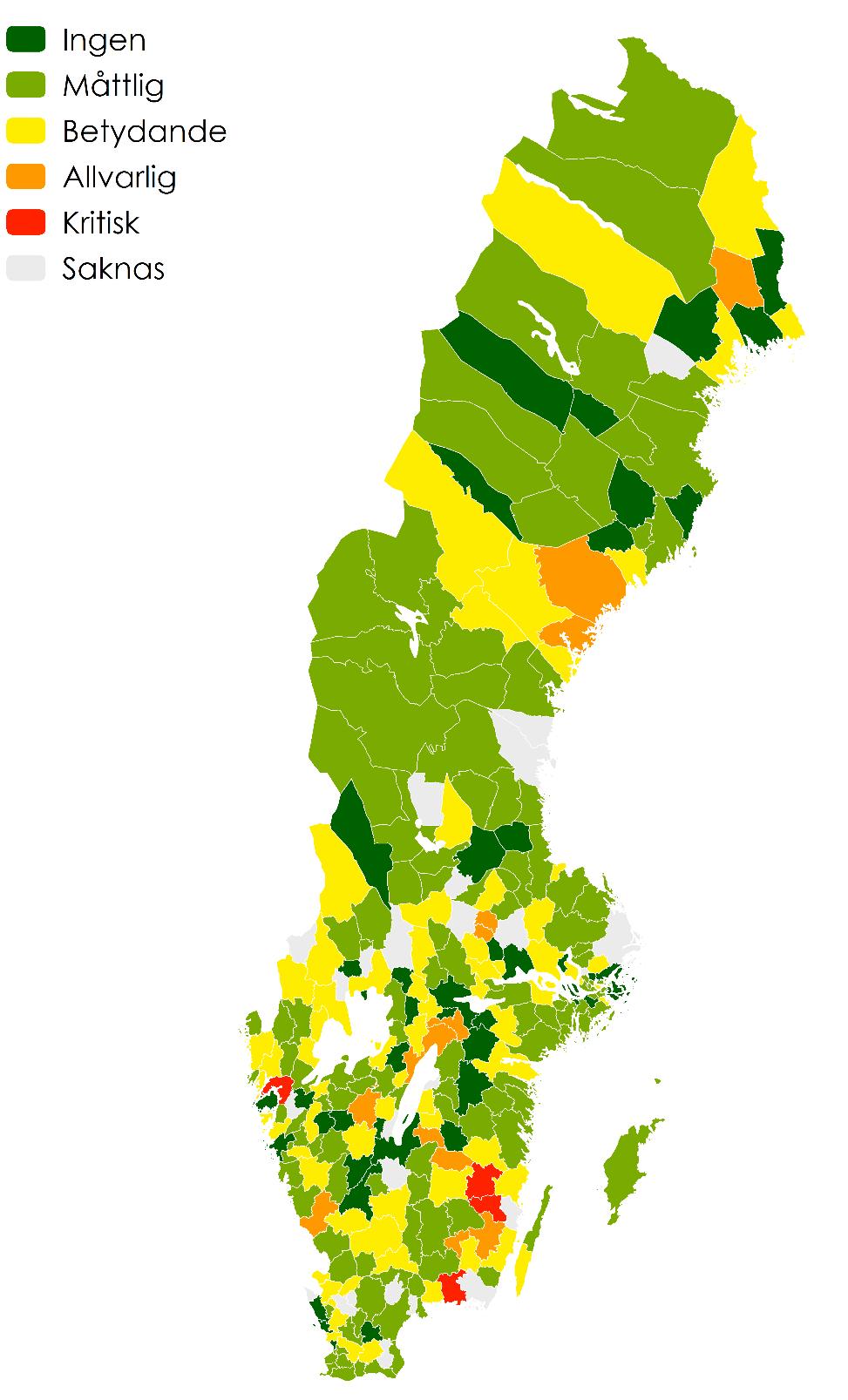 2.4 Nivå av påverkan