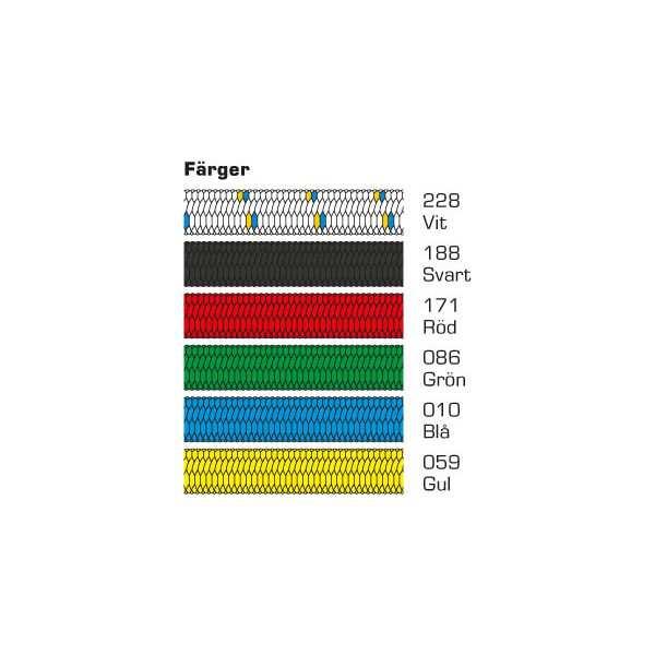 m 25 mm 36-326 7,80 50 m 30 mm 36-331 9,35 50 m 40 mm 36-341 13,40 50 m 50 mm 36-351 15,50 Kulört 50 m 15 mm 36-317 8,90 50 m 20 mm 36-322 10,34 50 m 25 mm 36-327 11,90 50 m 30 mm 36-332 14,20 50 m