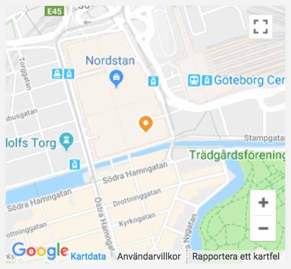Kvarteret avslutas vid den överglasade Köpmansgatan och hela fastigheten fungerar som huvudentré till Östra Nordstaden från Brunnsparken.