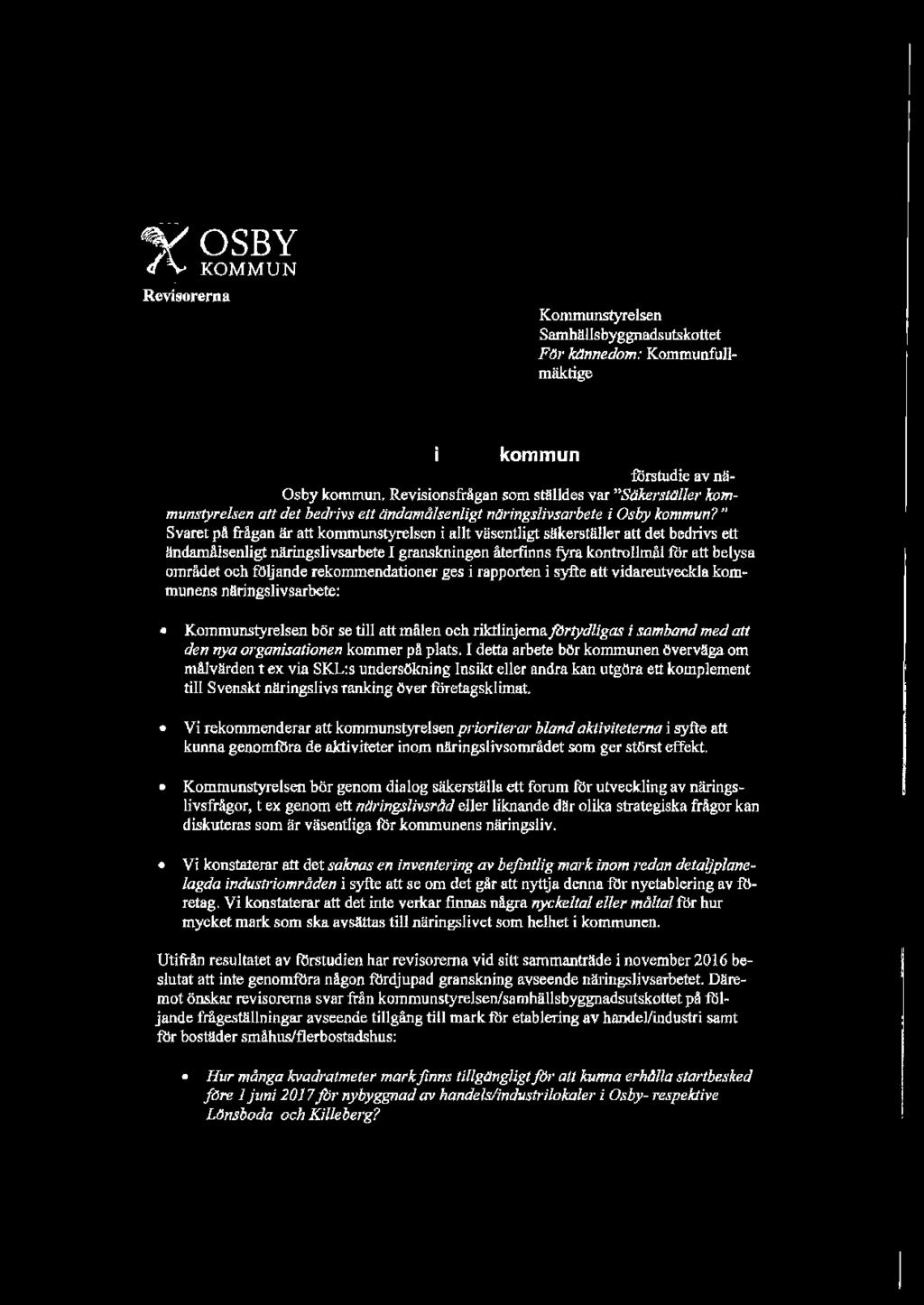 Beslut Kommunstyrelsen Lamnar Flsjjande Yttrande Over