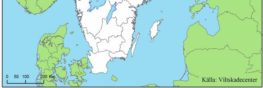 observationer av järv har dokumenterats vid minst tre tillfällen