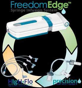 läkemedelsbehandling med FreedomEdge infusionssystem.