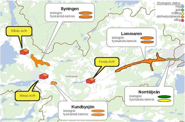 Norrtäljeåns avrinningsområde Norrtäljeåns avrinningsområde omfattar 350 km 2 och domineras av skog. Andelen jordbruksmark uppgår till 26 procent och andelen sjöar till sju procent.